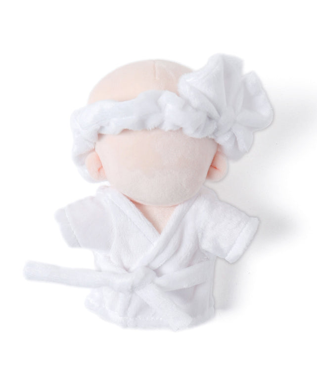 ぬいバスローブセット15cm/ホワイト