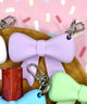 BIGリボンリップチャームキーホルダー/パープル