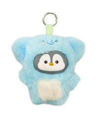 ぷっくりフサフサペンギンぬいぐるみキーホルダー