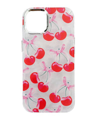 リボンcherryiphoneケース