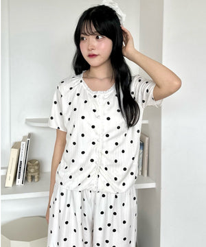 柄６：ドット　モデル：155cm F着用