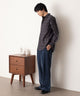 ブラックチェック1 モデル：180cm L着用