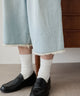 クロップドワイドデニムパンツ