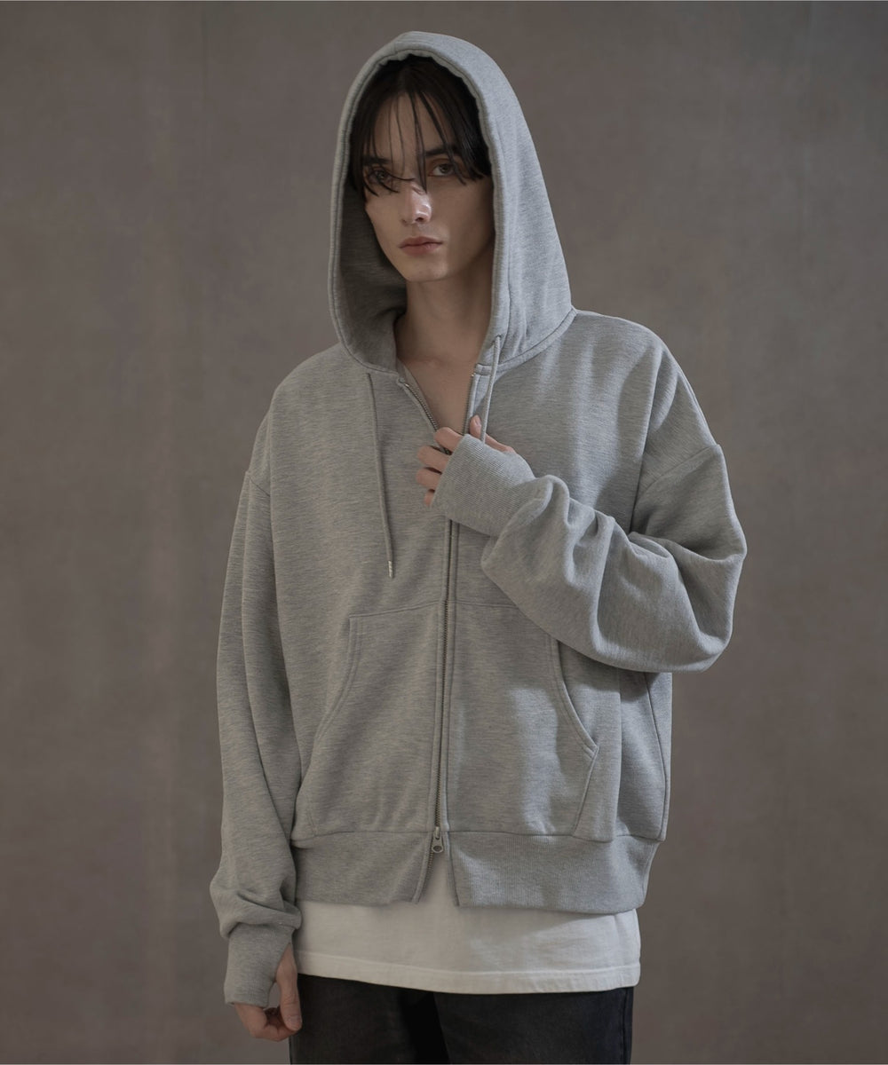 杢グレー　モデル：180㎝　L着用
