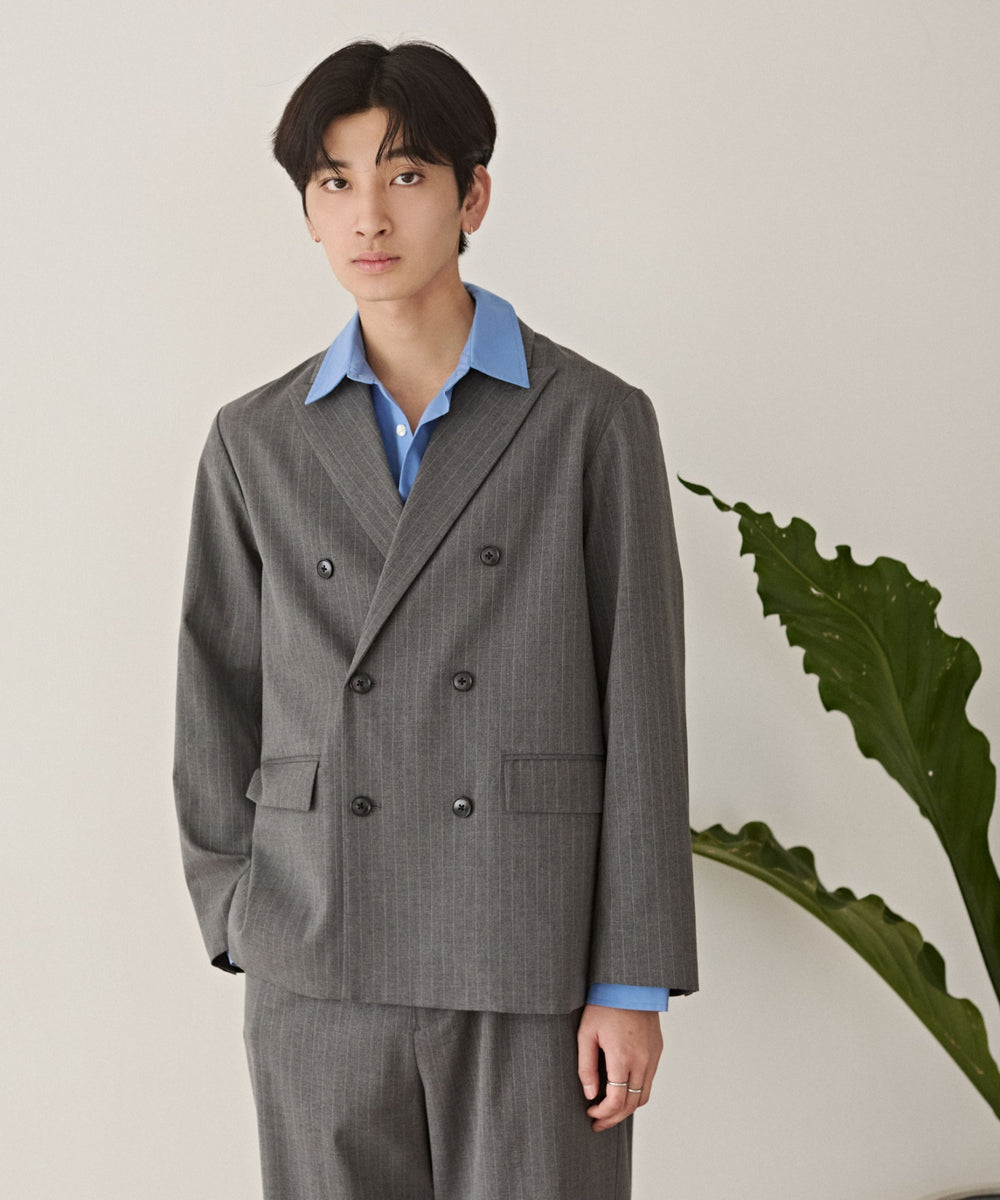 グレーストライプ モデル：180cm L着用