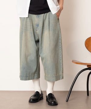 デニム淡加工 モデル：180cm L着用