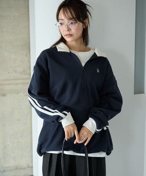 ネイビー モデル:165cm Mサイズ着用