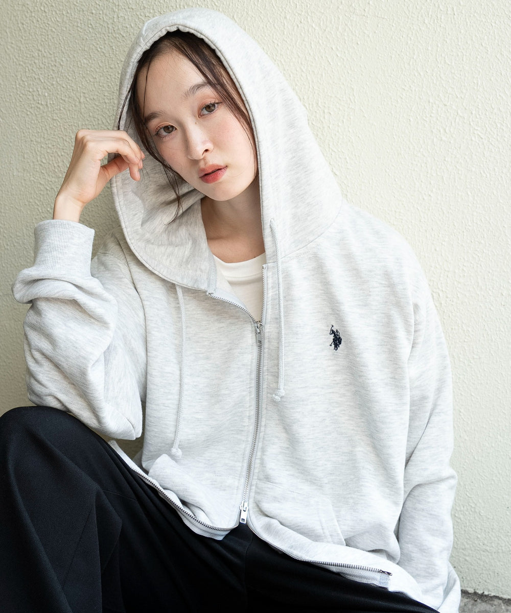 杢グレー　モデル：163cm L着用