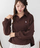 U.S.POLO ASSN.キーネックスウェット/ブラウン　モデル：165cm M着用