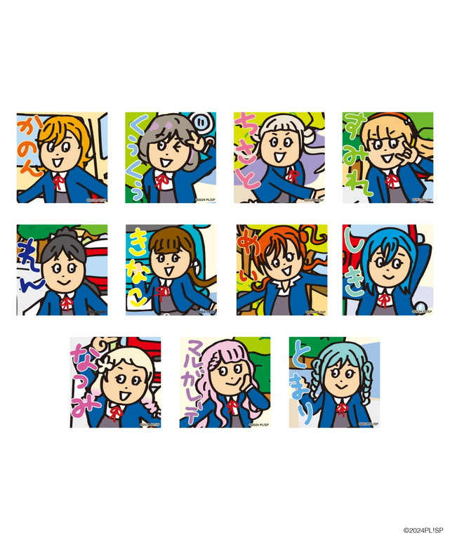 ラブライブ！スーパースター!!×TRGS　ランダムスクエア缶バッジ/アソート