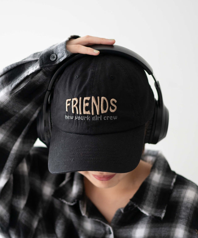 FRIENDSロゴキャップ/ブラック
