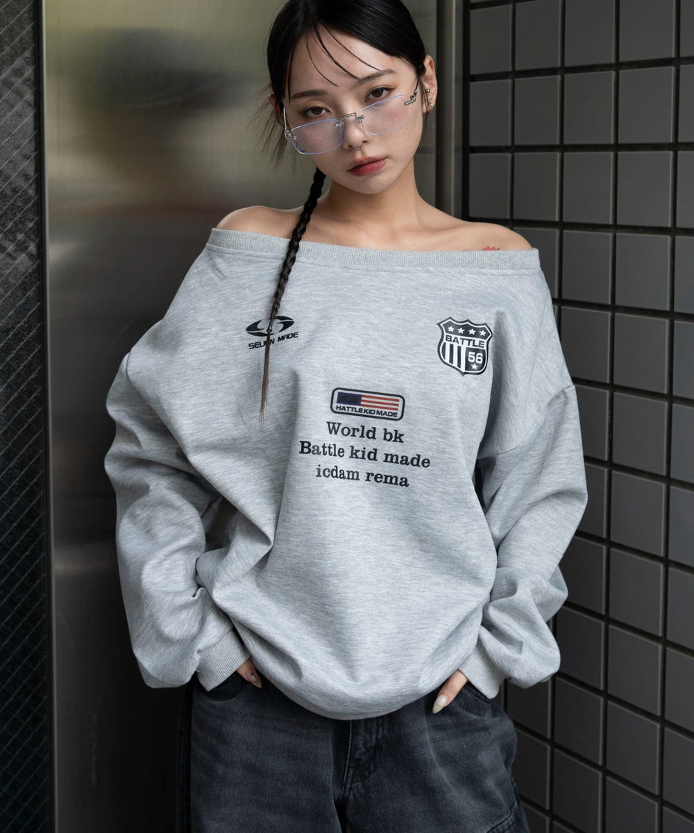 杢グレー　モデル：159cm F着用
