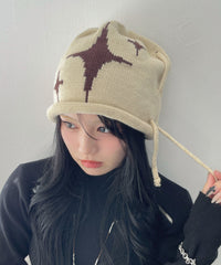 キラキラジャガードビーニー