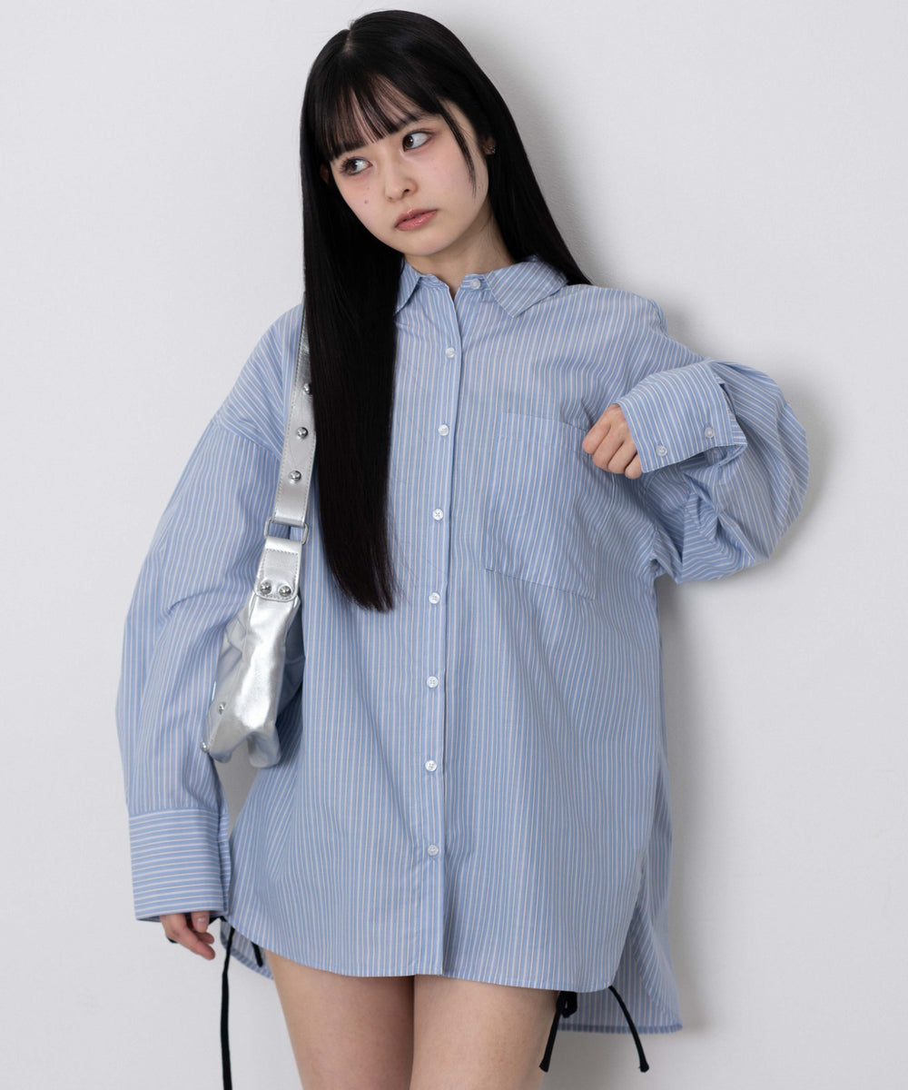 ブルーストライプ　モデル：161cm F着用