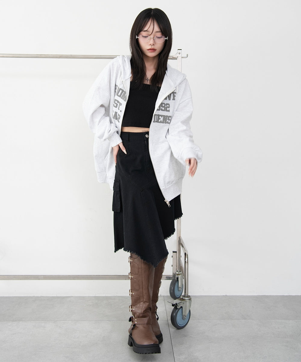 杢グレー モデル：159cm F着用
