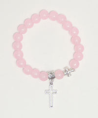 Lクロスモチーフビーズブレス