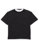 マイクロボーダーワッフルフェイクT/ブラック