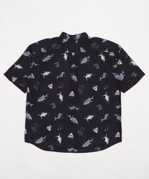 鮫柄シルクタッチシャツ（SS）