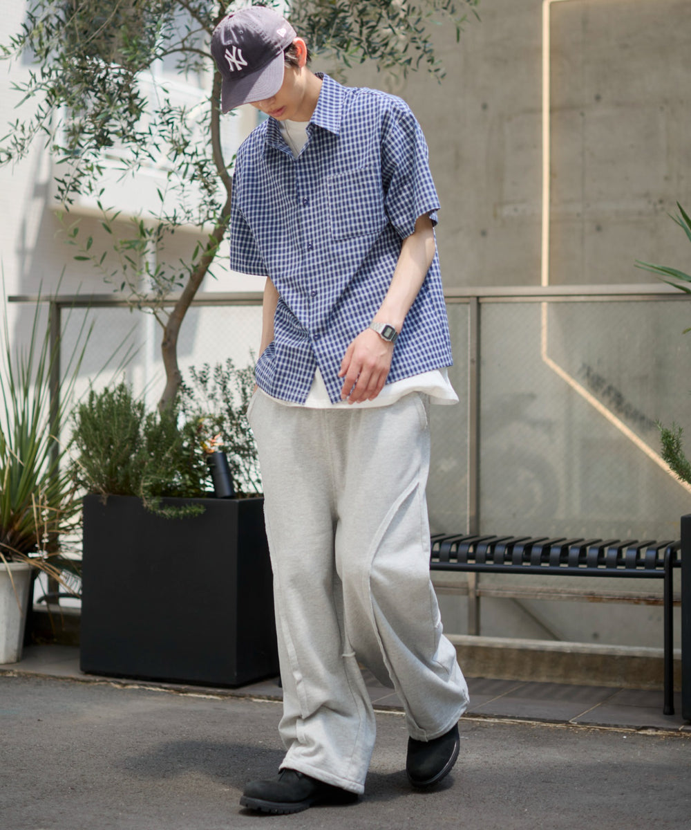 ブルーチェク1 モデル：181cm L着用
