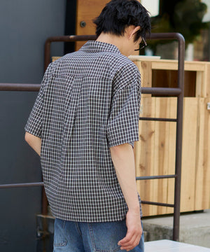 ブラックチェック1 モデル：181cm L着用
