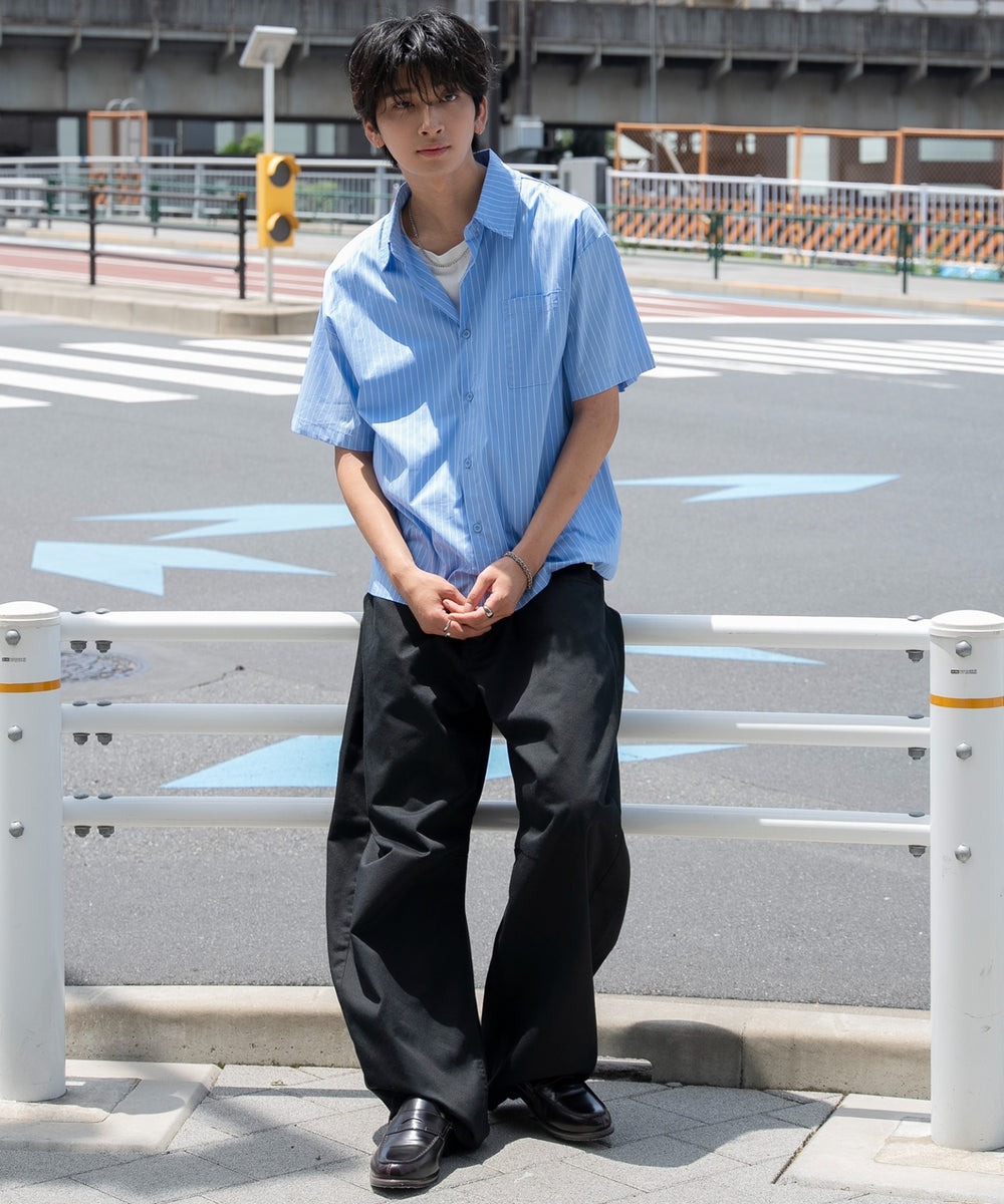 ブルーストライプ モデル：180cm L着用