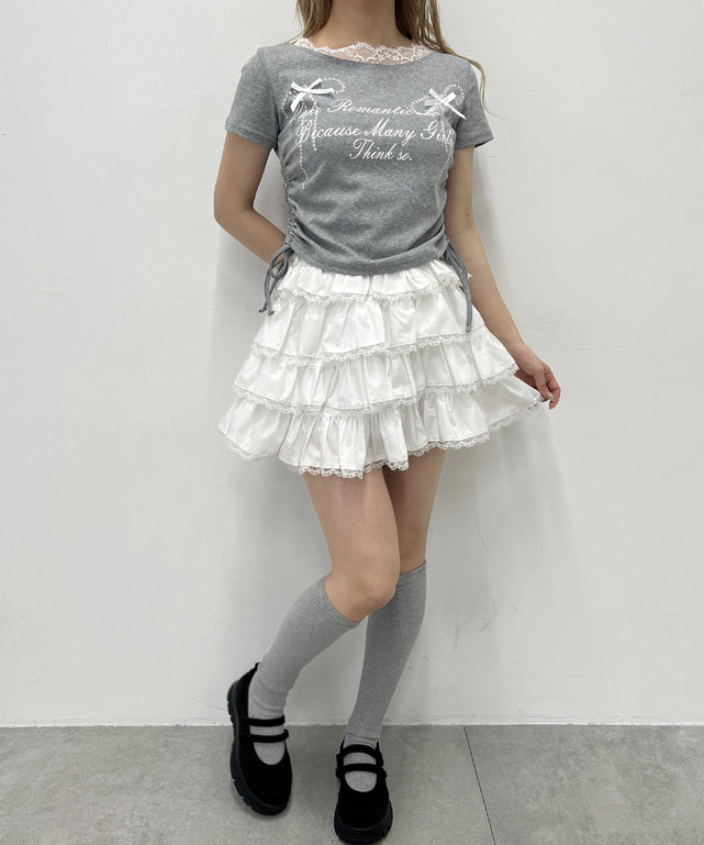 杢グレー モデル：160㎝ F着用