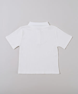 襟付きコンパクトTシャツ