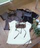 チェックレイヤードチョーカーTシャツ
