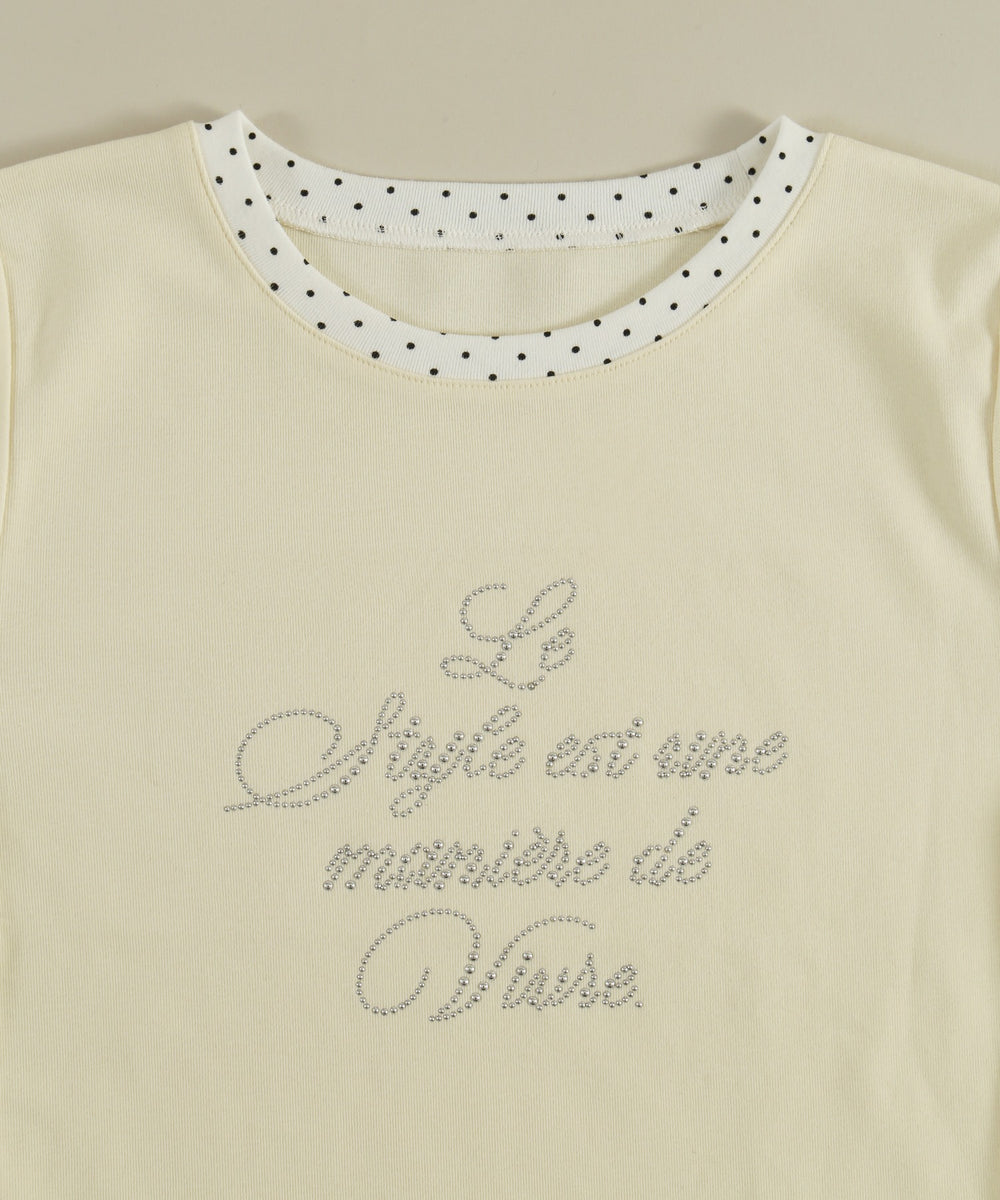 ドットレイヤードTシャツ