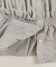 フリルギャザー半袖ブラウス