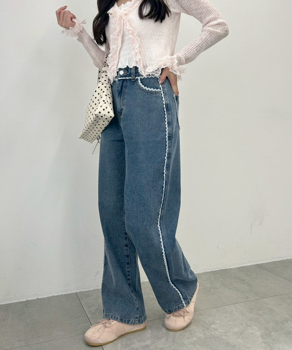 デニム中濃 モデル：157㎝ F着用