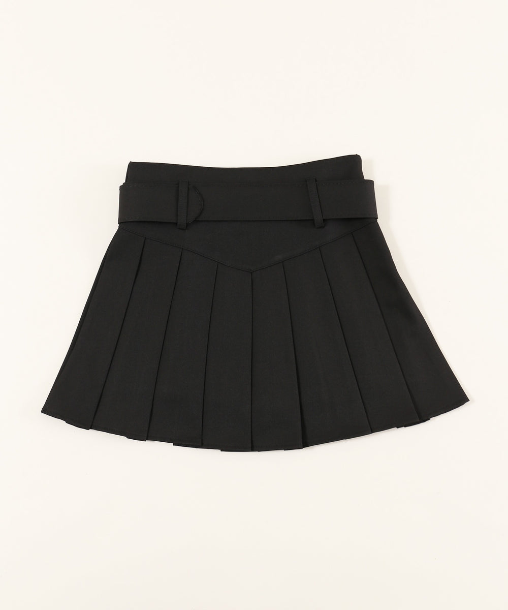 ベルトセットプリーツスカート