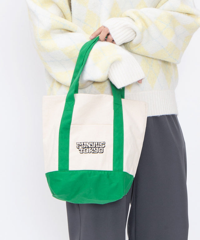 ロゴ刺繍キャンバスミニトートバッグ/ロゴ刺繍キャンバスミニトートバッグ