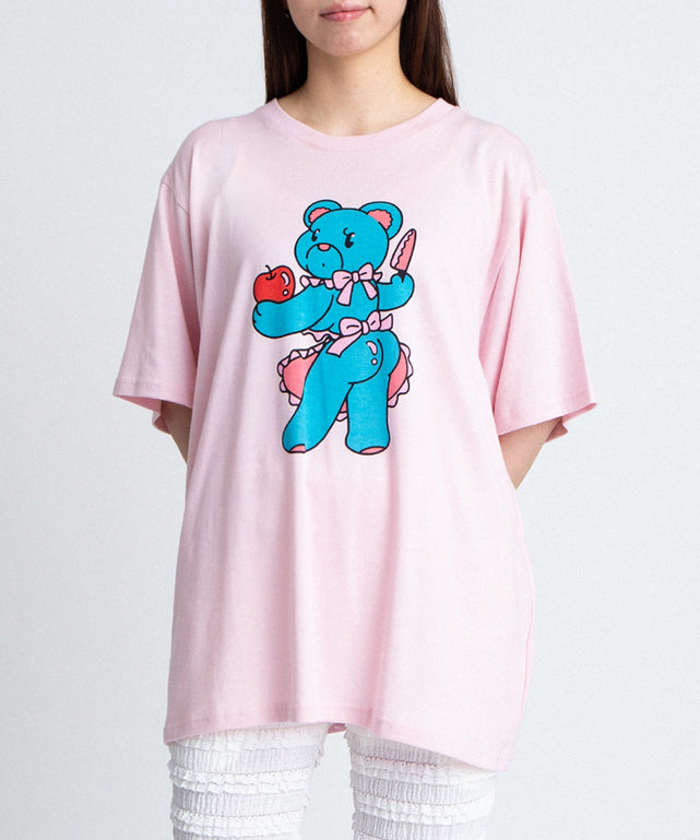 ベアプリントTシャツ/身長：163cm サイズ3