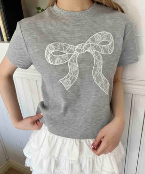 リボンワッペンワッフルTシャツ