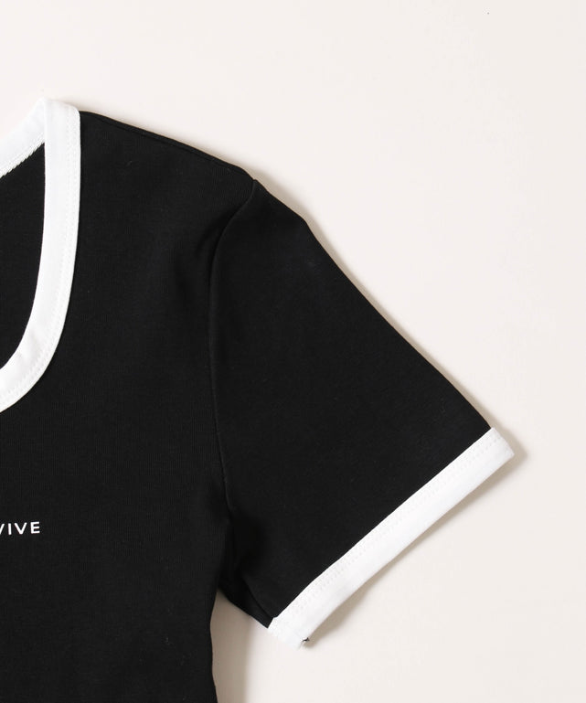 コンパクトリンガーTシャツ