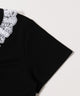 フロントギャザーレースネックTシャツ