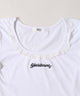 レースネックTシャツ