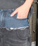 ダブルウエストカーゴデニムパンツ