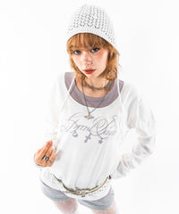 UネックレイヤードグラフィックT(LS)