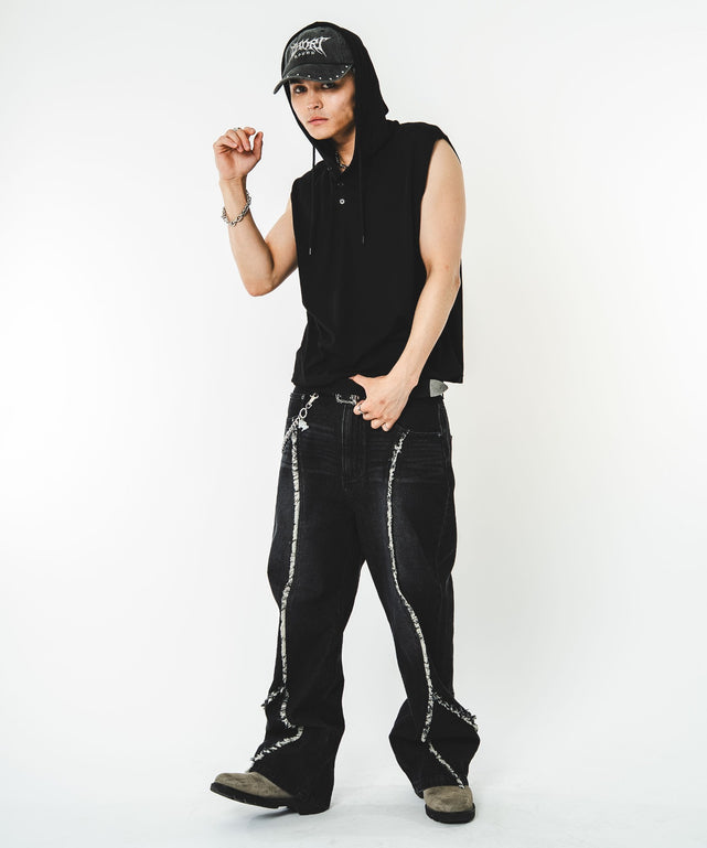 ブラック モデル：180cm L着用