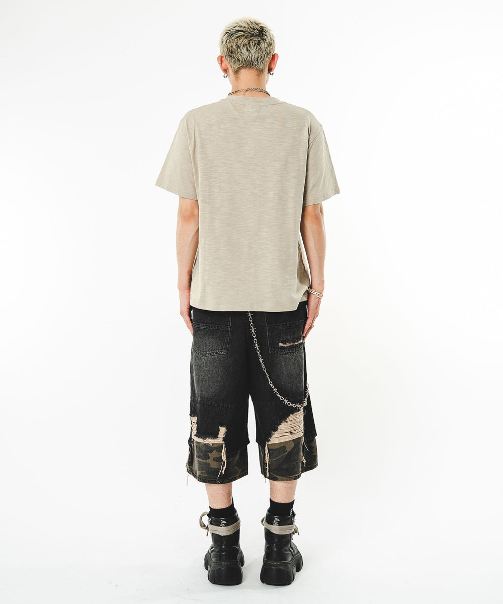ブラックデニムソノタ　モデル：180㎝　L着用