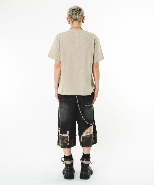 ブラックデニムソノタ　モデル：180㎝　L着用