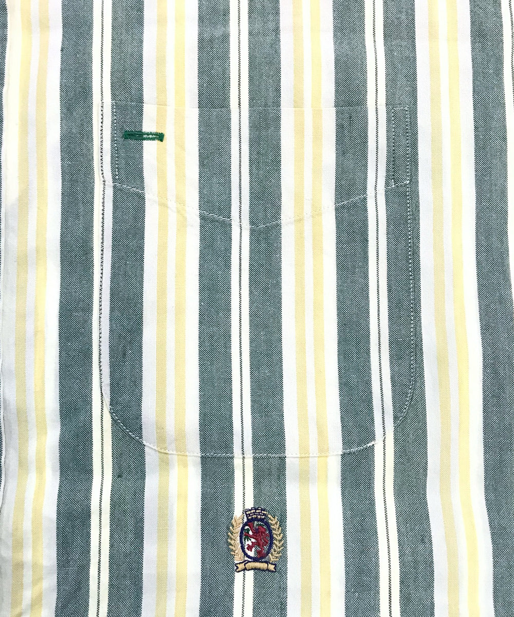 TOMMY ストライプ 半袖ブランドシャツ