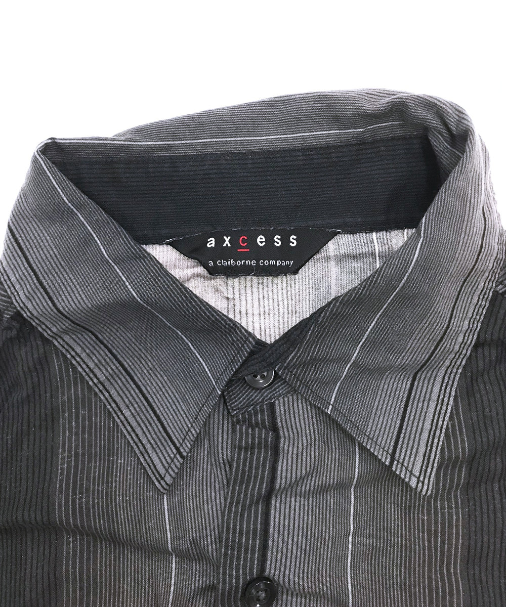 axcess ストライプ 半袖柄シャツ