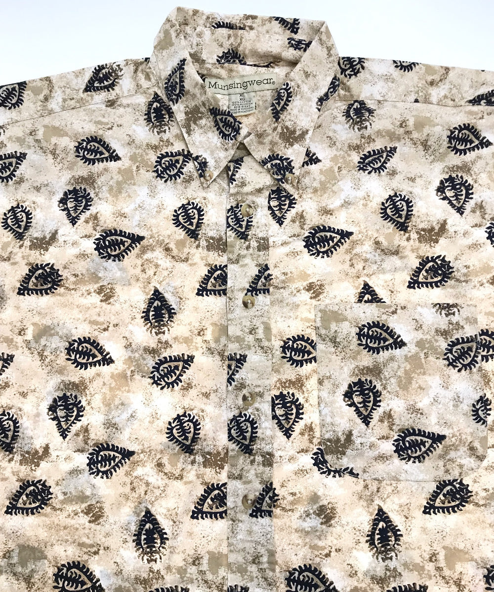 Munsingwear 半袖柄シャツ
