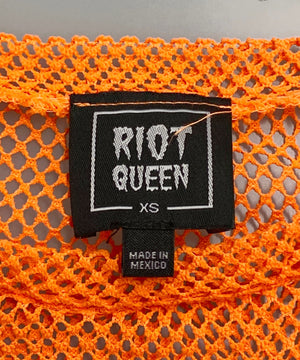 RIOT QUEEN メッシュカットソー