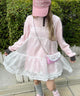 シアーフリルキャミワンピース/ホワイト モデル：160㎝ F着用