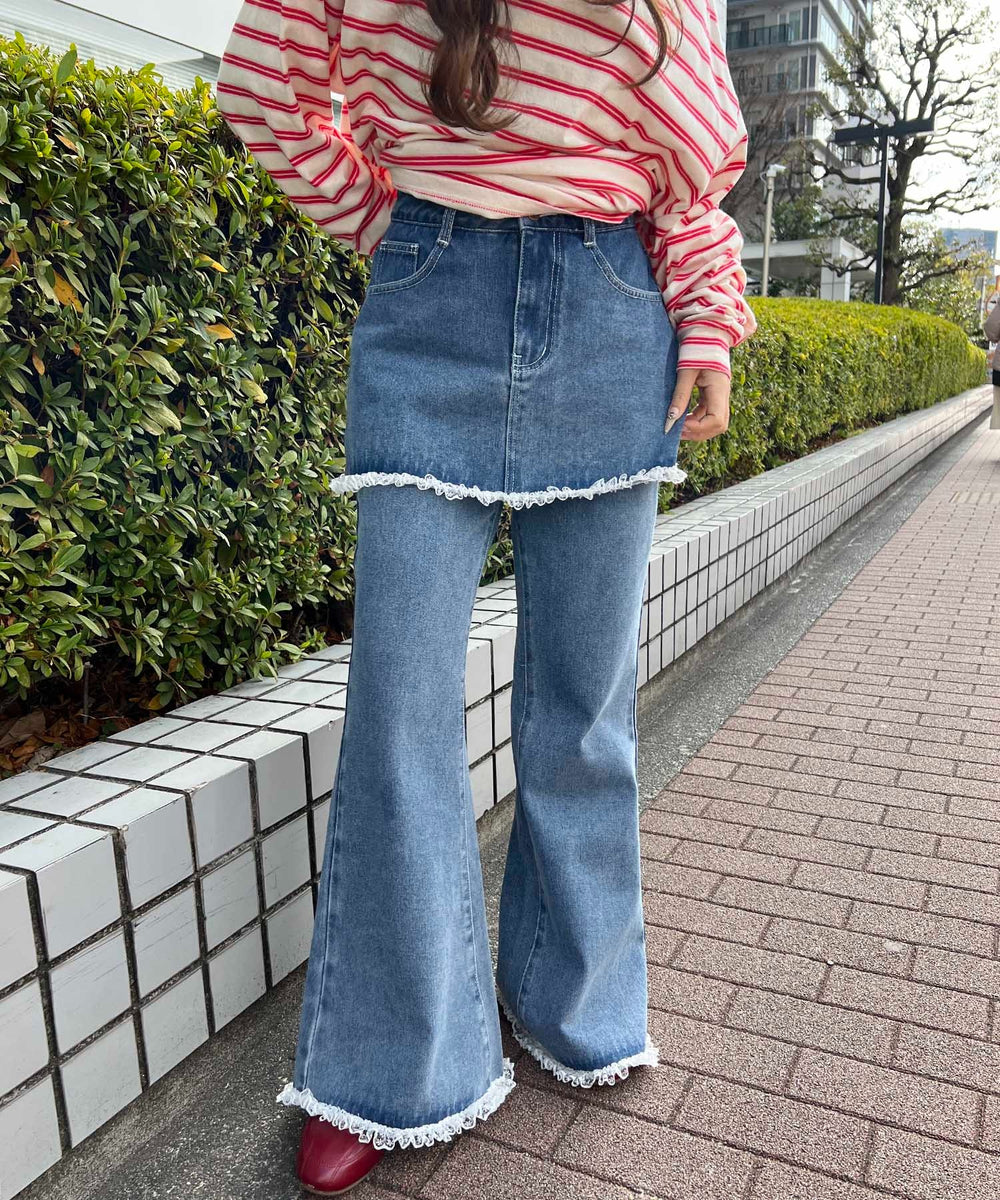 デニム モデル：155㎝ F着用