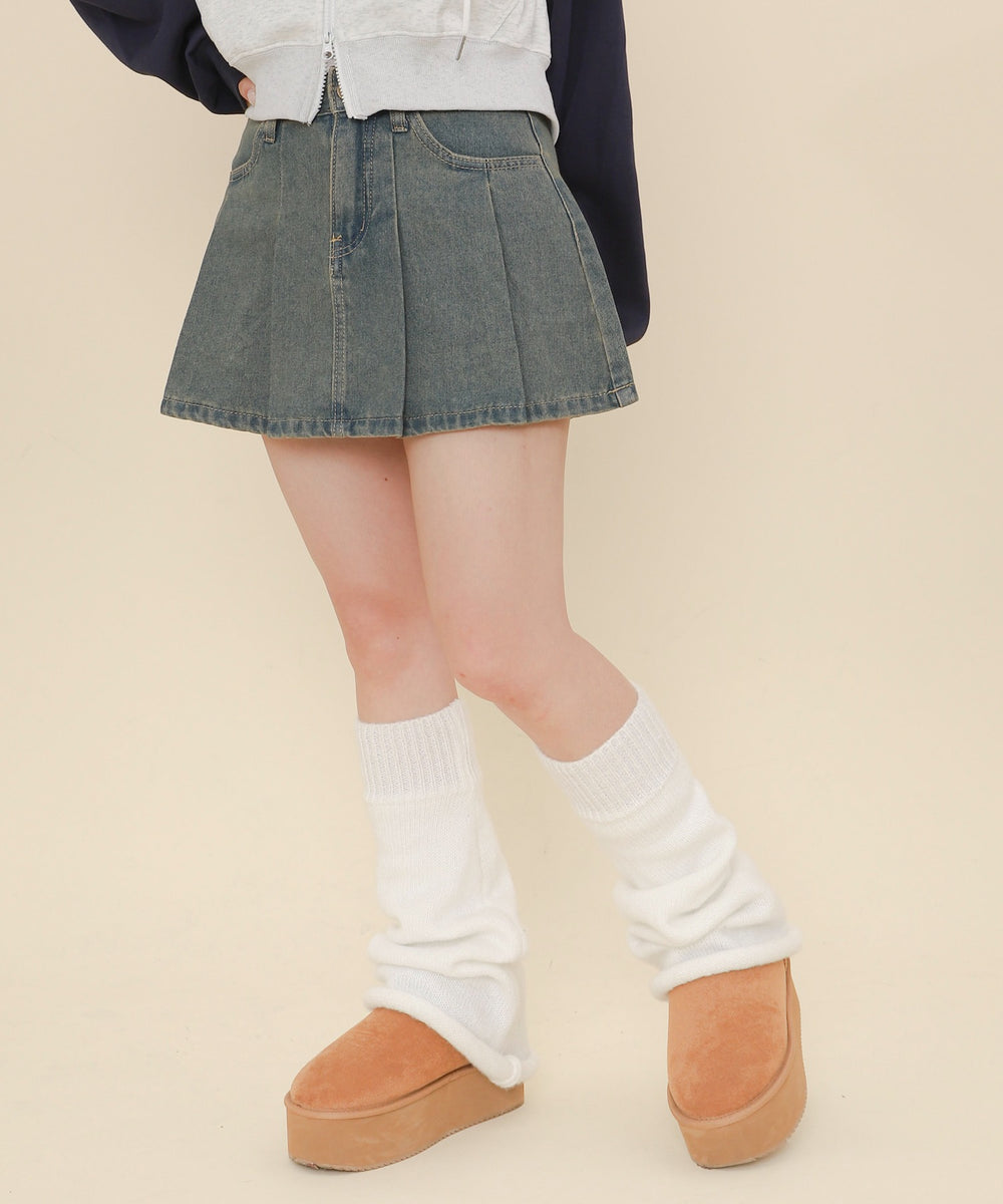 デニム中濃 モデル：147cm F着用